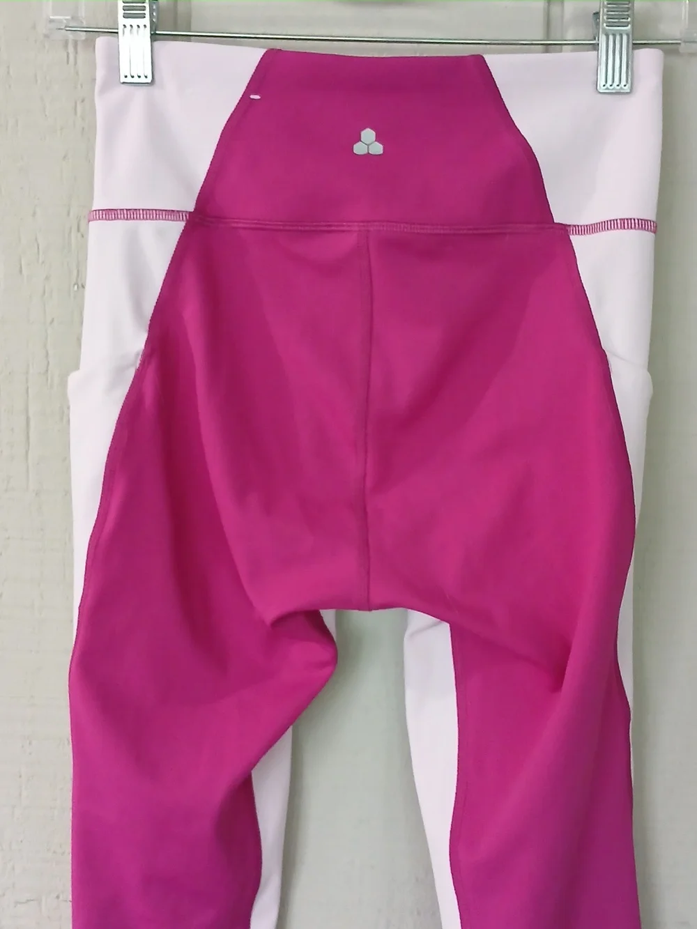 Tek Gear High-Rise Magenta and Light Pink Performance Athletic Leggings Small